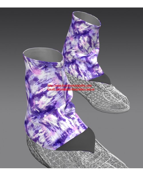 Custom lightweight running trail Gaiter, abrasion-resistant polyester, Full color printed.  