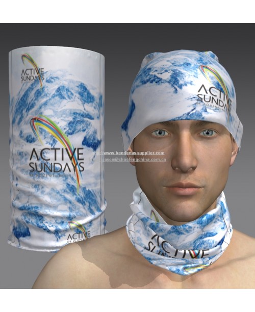  Custom Multifunctional tubular headwear, Helmet Liner