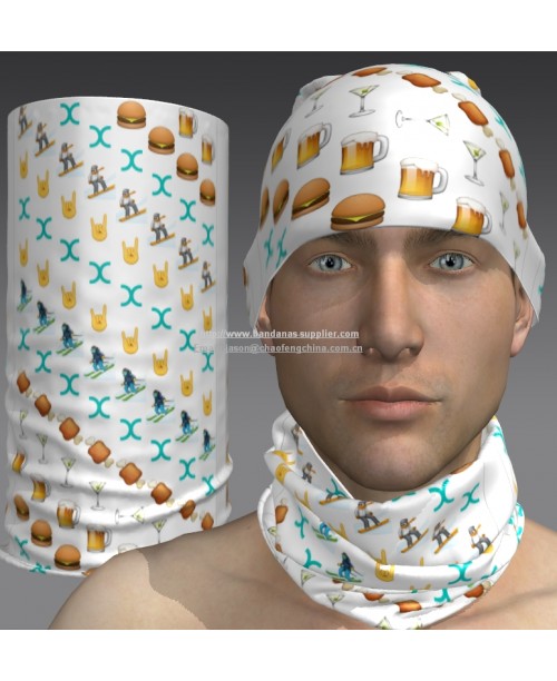  Custom Multifunctional tubular headwear, Tubular pour hommes