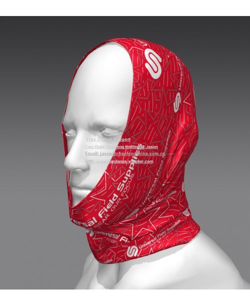  Custom logo printed multifunctional sports neck  tubular bandana