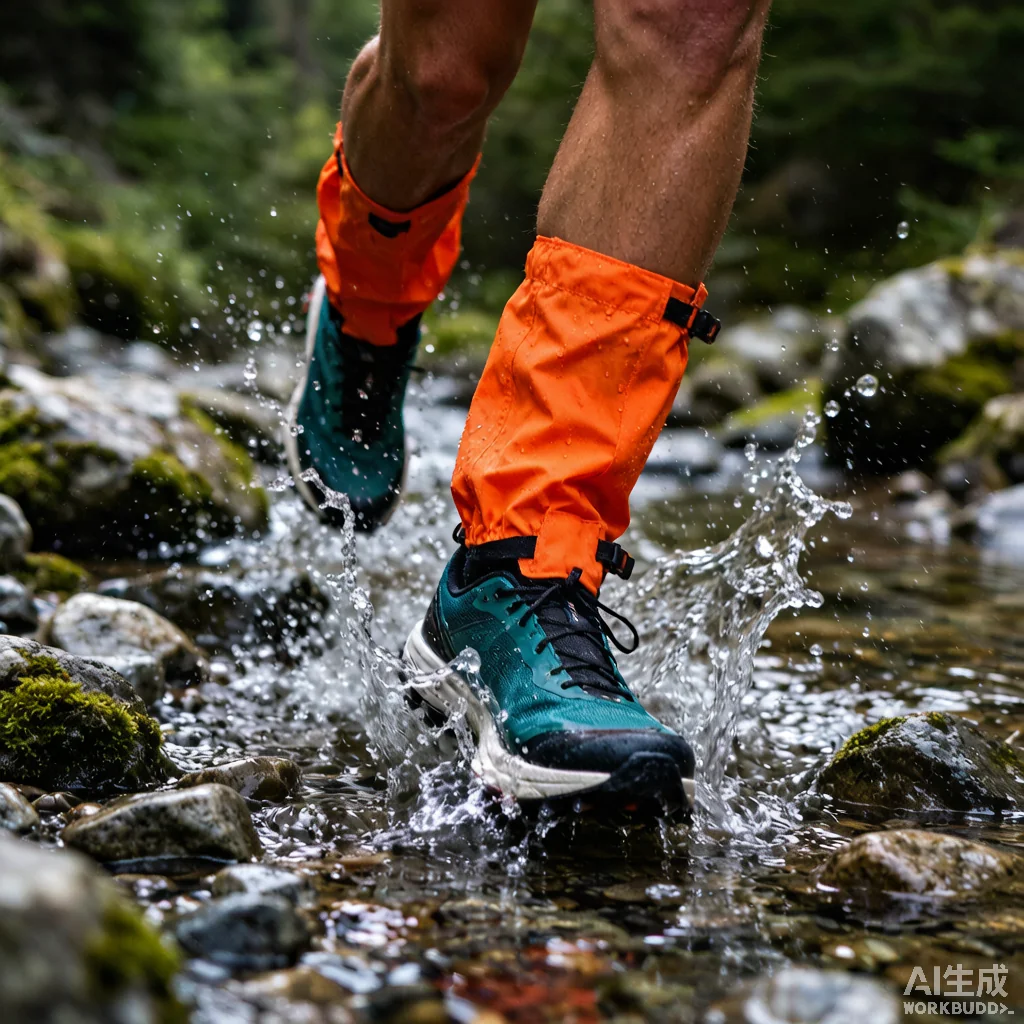 Trail running through mountain stream