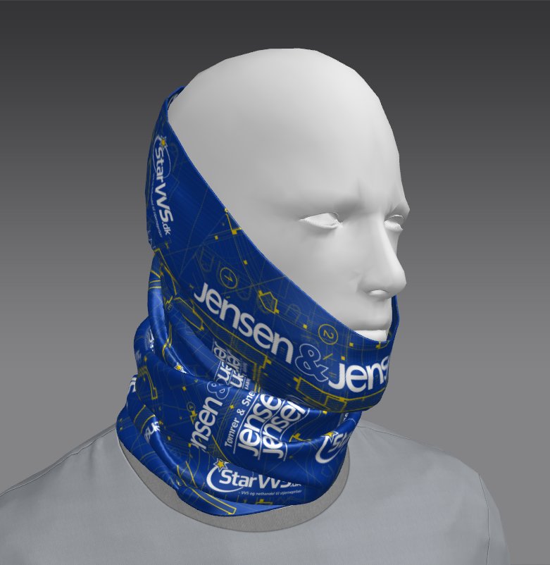 Custom Tube Bandana - Abstract Hex