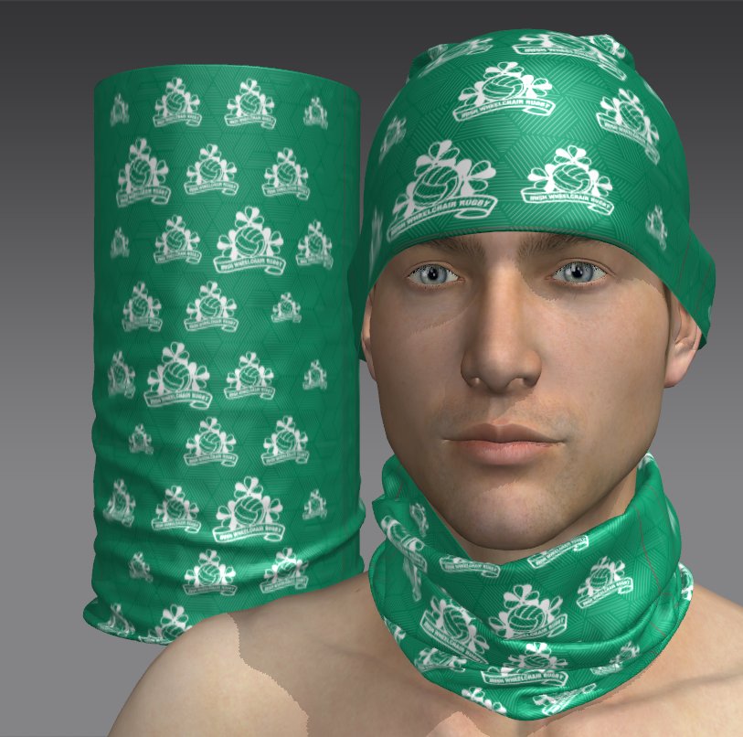 Custom Tube Bandana - Alpine Dusk Pattern