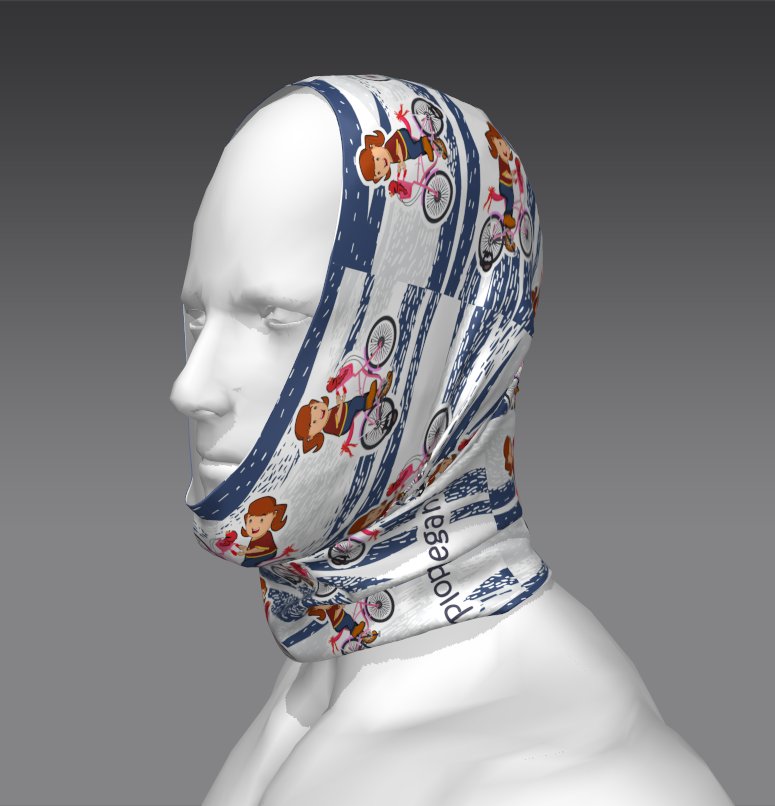 Custom Tube Bandana - Bold Jade Pattern