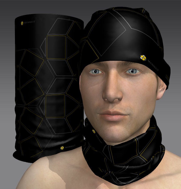 Custom Tube Bandana - Camouflage Orbit Pattern