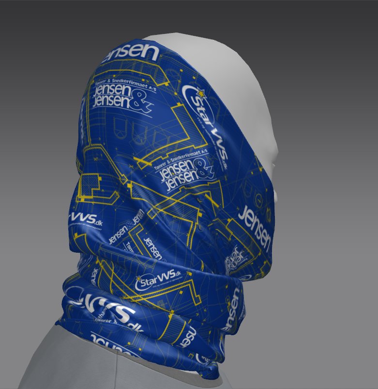 Custom Tube Bandana - Camouflage Trail Pattern