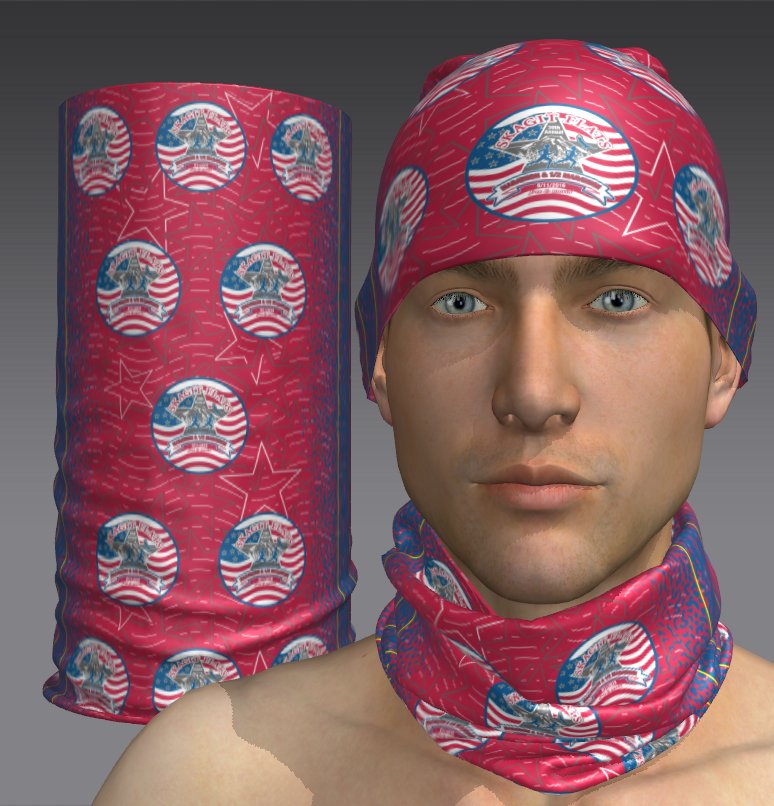 Custom Tube Bandana - Cedar Bloom