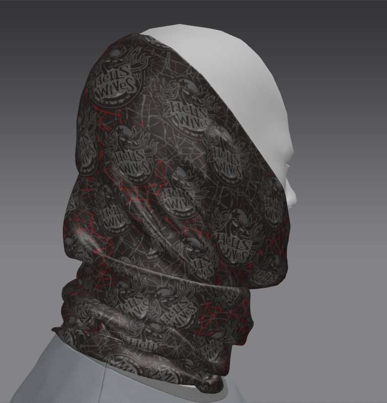 Custom Cedar Lattice Tube Bandana
