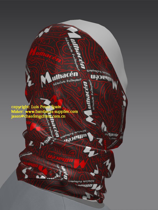 Cliff Glacier Custom Tube Bandana