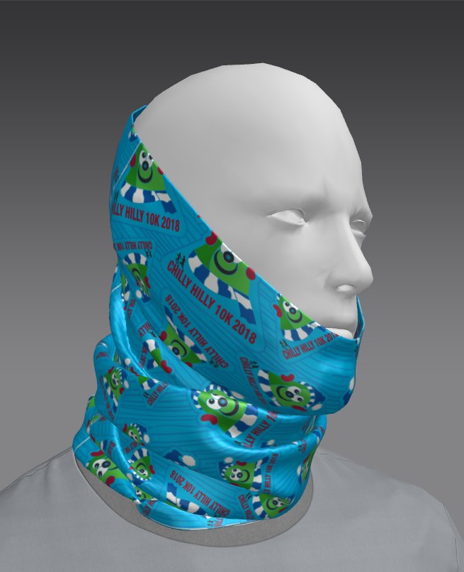 Custom Coral Spark Tube Bandana