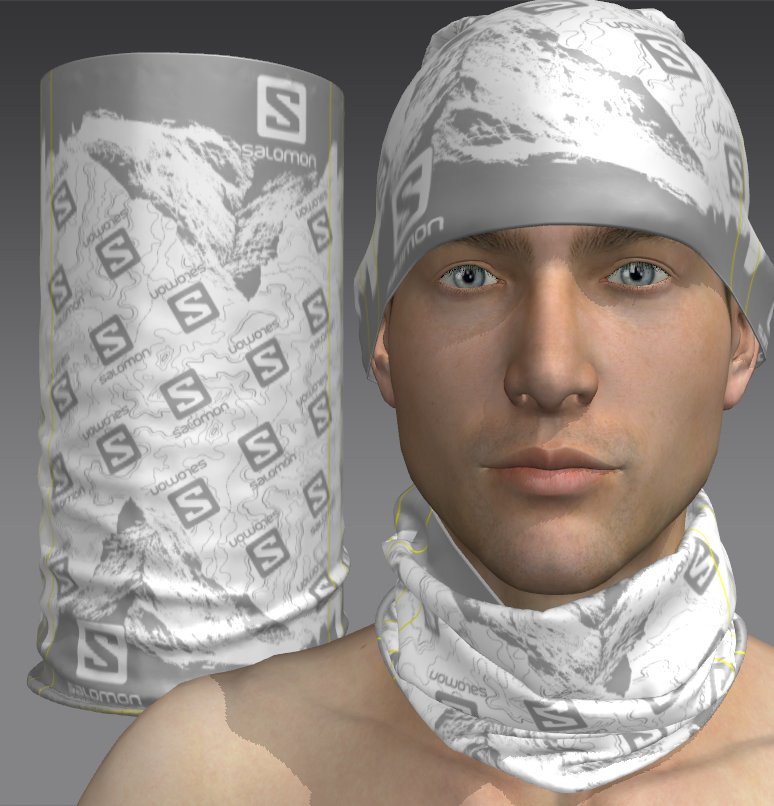 Custom Tube Bandana - Delta Feather