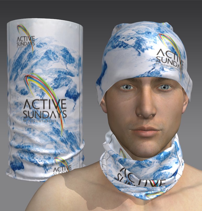Custom Tube Bandana - Drift Drift Pattern