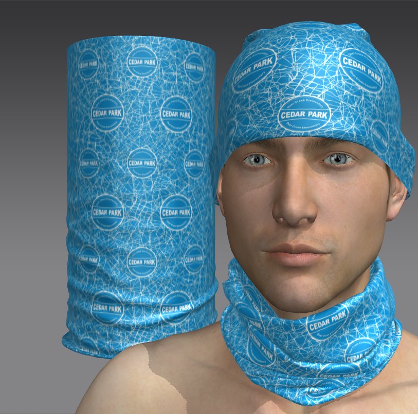 Custom Tube Bandana - Emerald Halo