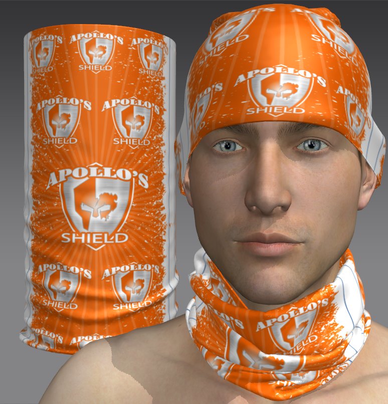 Custom Tube Bandana - Falcon Crest Pattern