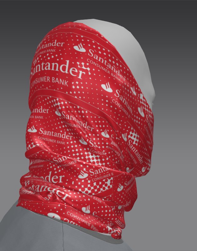 Custom Tube Bandana - Fire Mist Pattern
