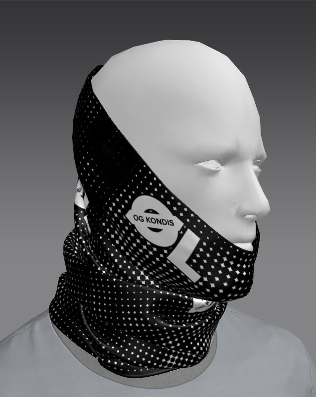 Fjord Texture Custom Tube Bandana