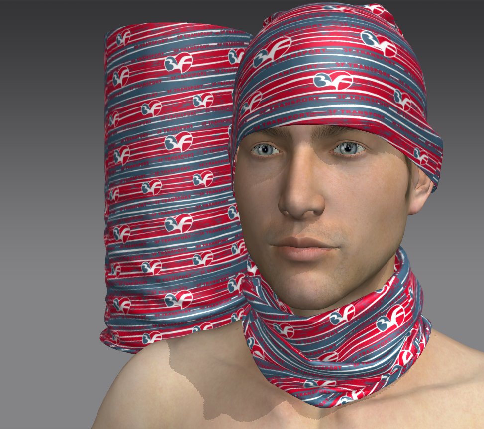 Custom Tube Bandana - Floral Dawn Pattern