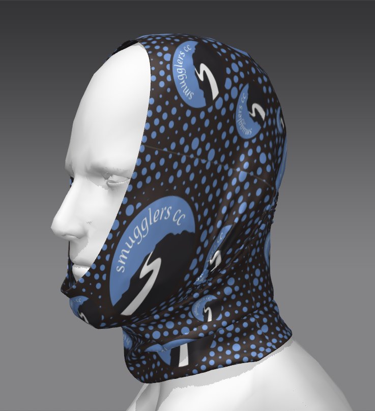 Custom Tube Bandana - Forest Cliff Pattern