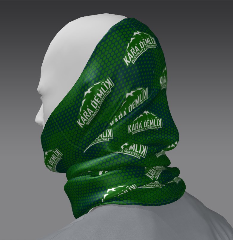 Custom Tube Bandana - Forest Mesh Pattern