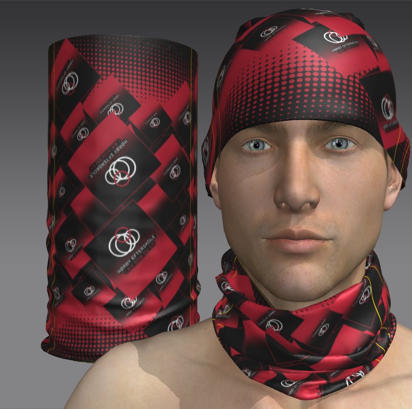 Custom Tube Bandana - Frost Look Pattern