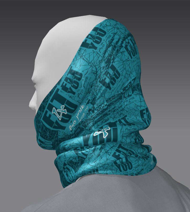 Custom Tube Bandana - Glacier Cinder
