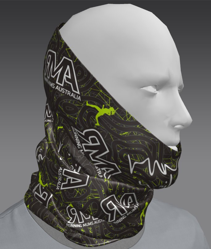 Custom Tube Bandana - Granite Crest Pattern