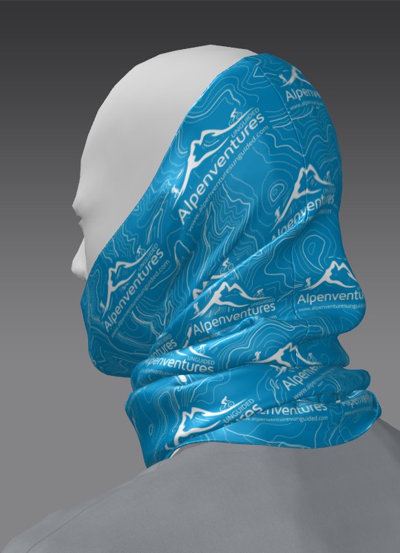 Custom Tube Bandana - Ice Feather