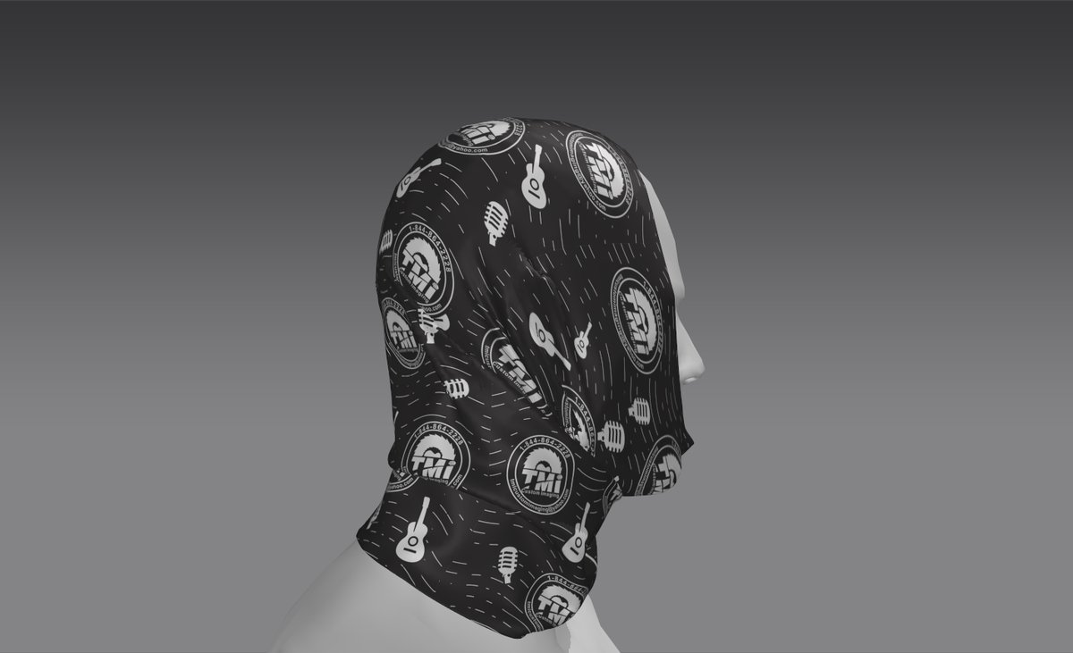 Custom Tube Bandana - Ice Sol Pattern