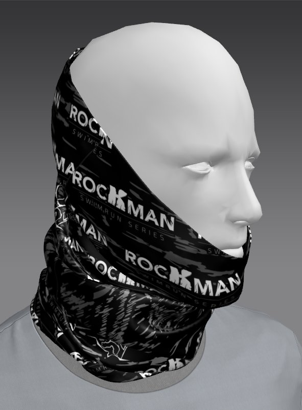Ivory Foam Custom Tube Bandana