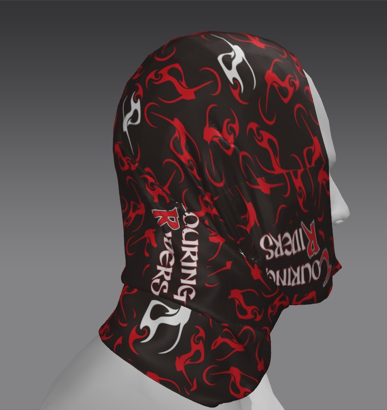 Custom Tube Bandana - Kestrel Bloom Pattern
