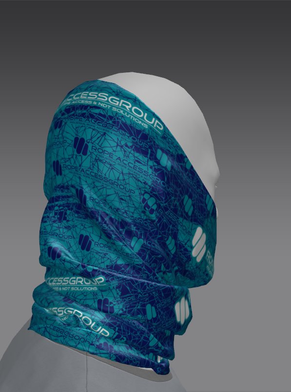 Custom Tube Bandana - Kestrel Glyph Pattern