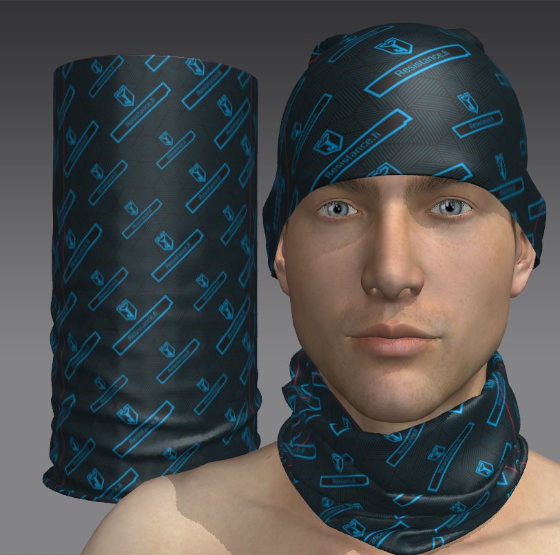 Lattice Jaguar Custom Tube Bandana