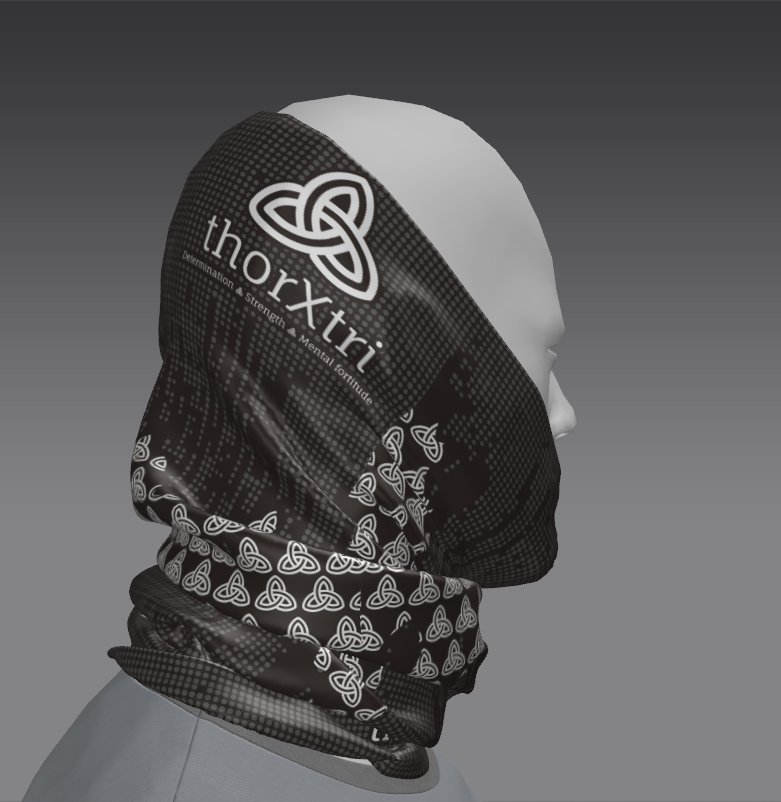 Custom Tube Bandana - Marble Spark Pattern