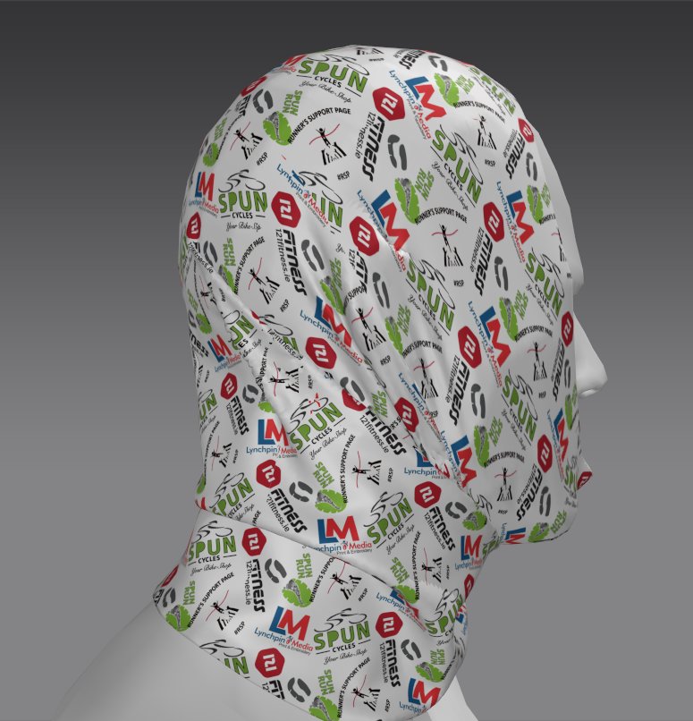 Minimal Cliff Custom Tube Bandana