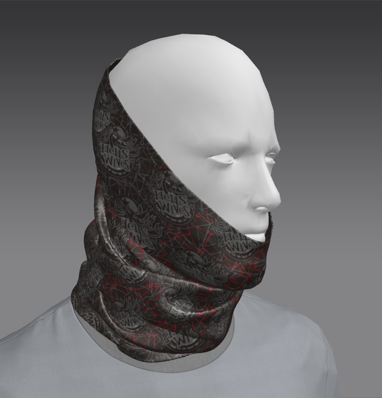 Custom Mountain Pulse Tube Bandana