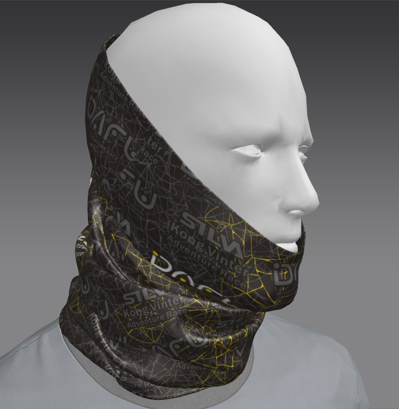 Custom Tube Bandana - Nordic Halo Pattern