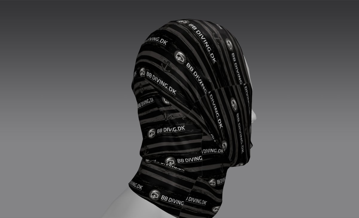 Custom Tube Bandana - Oriole Graphic Pattern