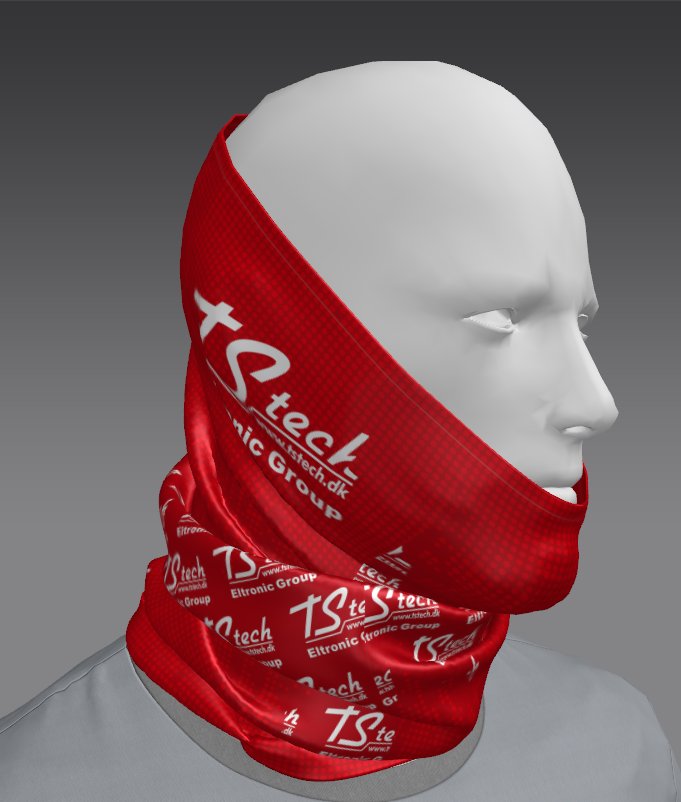 Custom Tube Bandana - Pastel Ridge Pattern