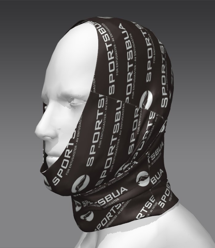 Custom Tube Bandana - Pine Leaf Pattern