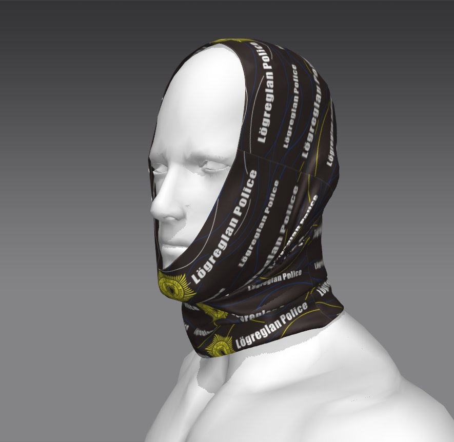 Custom Tube Bandana - Pine Motif