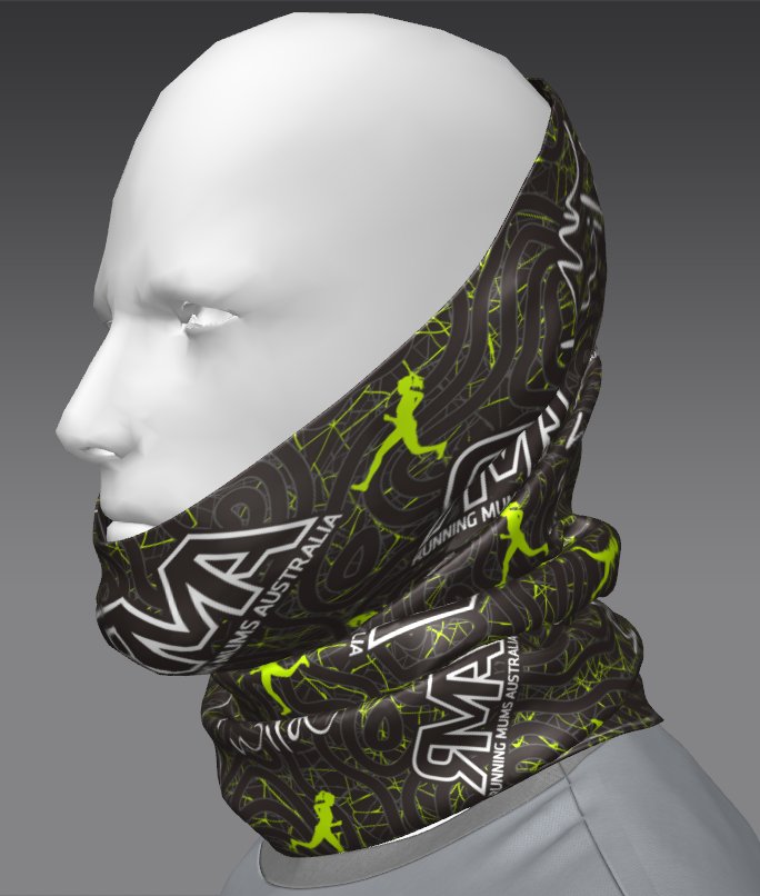 Custom Tube Bandana - Pixel Scale Pattern