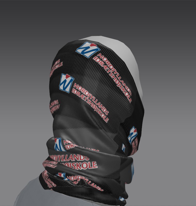 Custom Tube Bandana - Safari Ripple Pattern