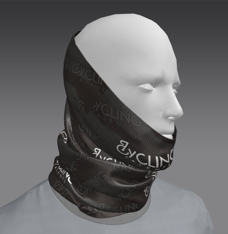Custom Tube Bandana - Skull Pulse