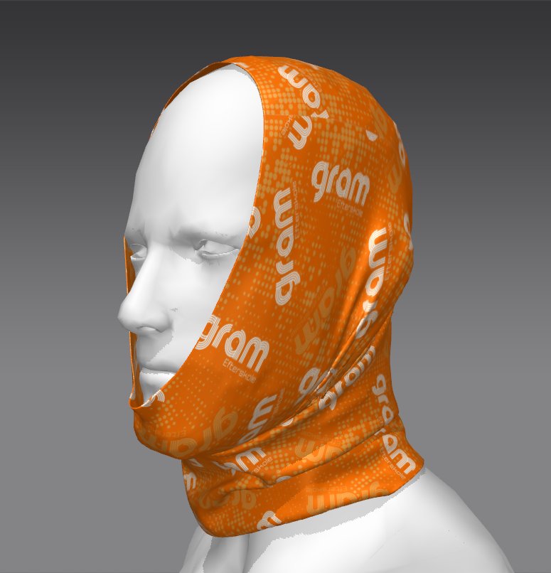 Stripe Raven Custom Tube Bandana