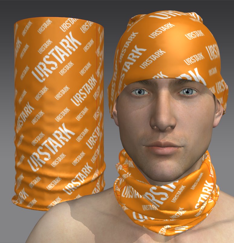 Custom Tube Bandana - Tropical Luna Pattern