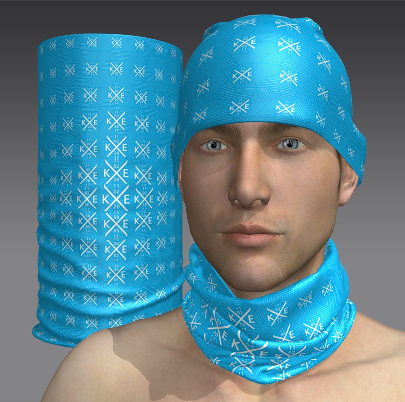 Custom Tube Bandana - Umbra Grid