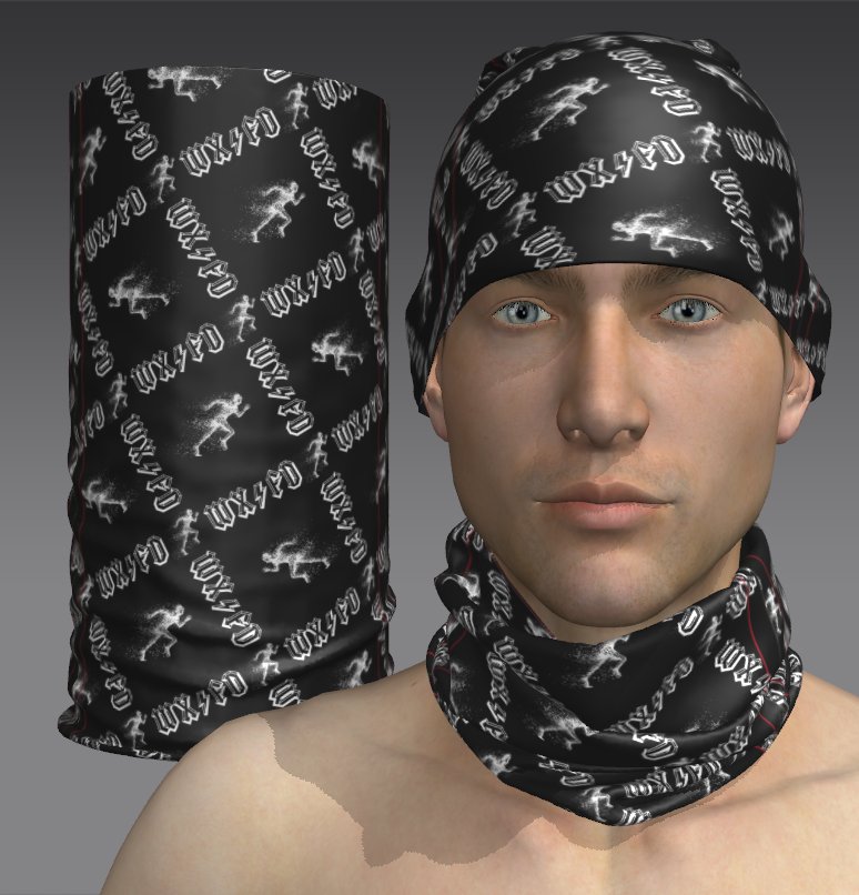 Custom Tube Bandana - Urban Pulse Pattern