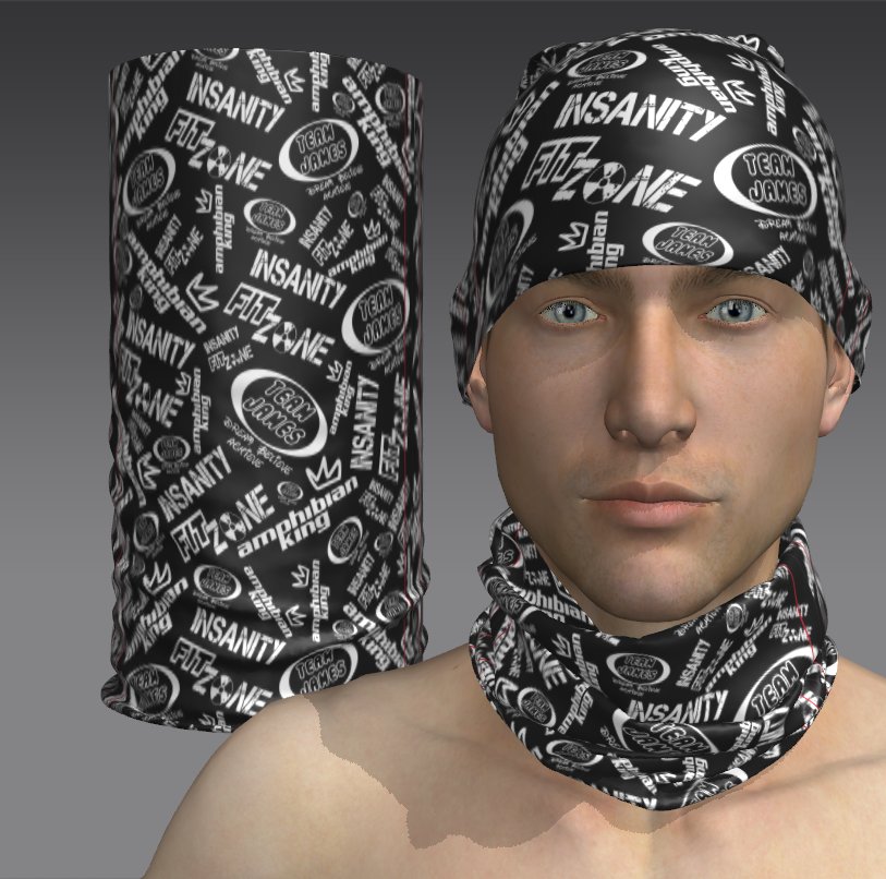 Custom Vintage Fern Tube Bandana