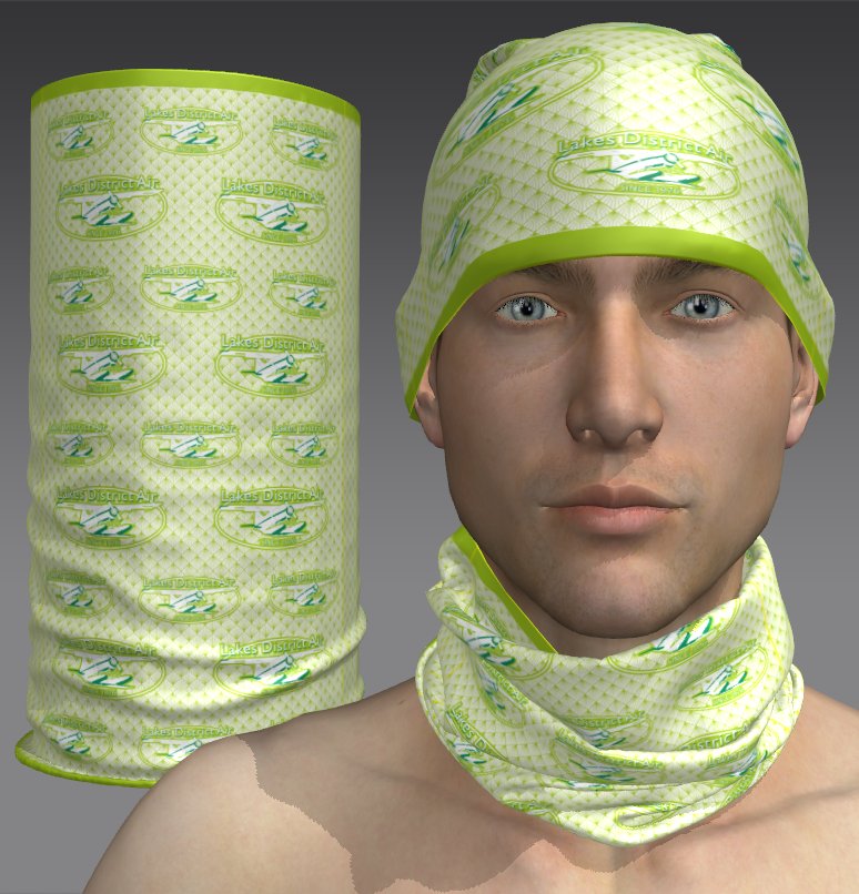 Custom Violet Art Tube Bandana