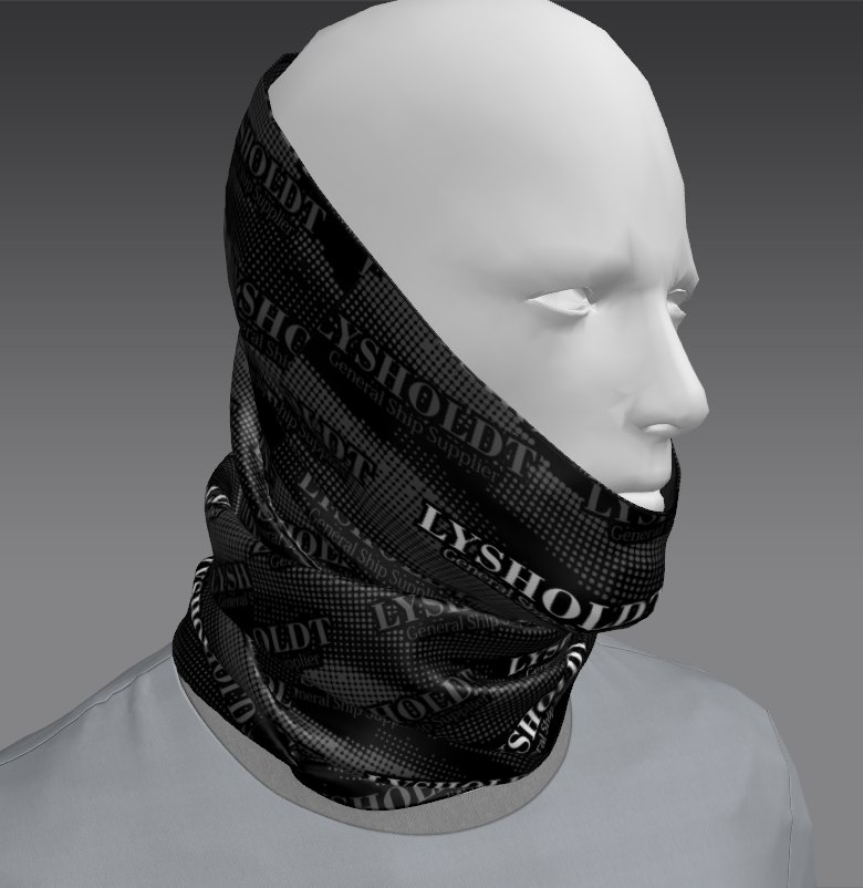 Custom Tube Bandana - Wave Grid Pattern